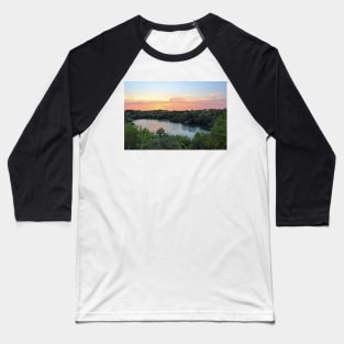 Newbold Quarry Sunset Baseball T-Shirt